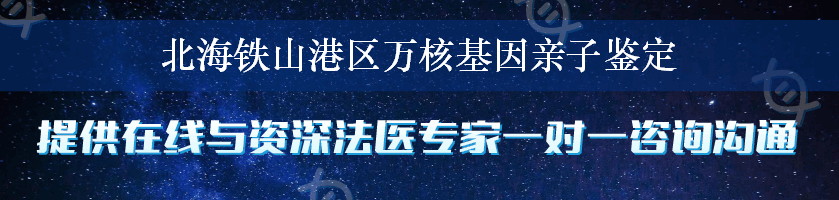 北海铁山港区万核基因亲子鉴定